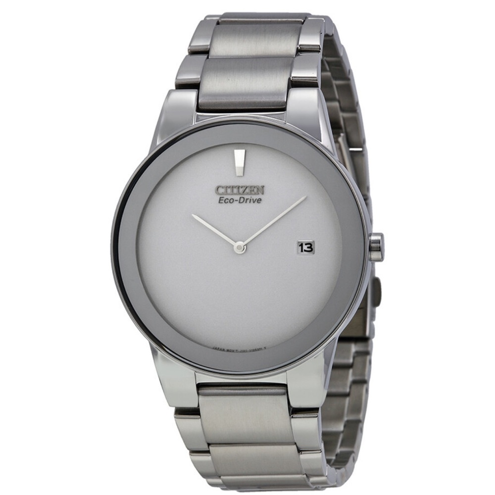 Men’s Citizen Axiom Eco-drive Silver Watch AU1060-51A
